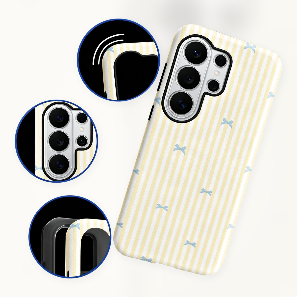 Blue Bow Yellow Stripes 2-in-1 - Samsung Galaxy S24 评论和价格