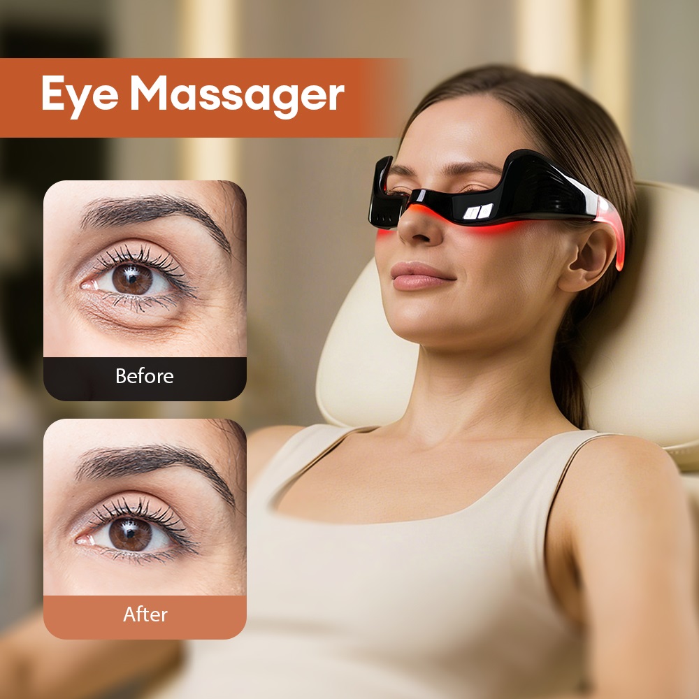 Electric Eye Massager Red Ligh - Light Therapy Glasses 评论和价格